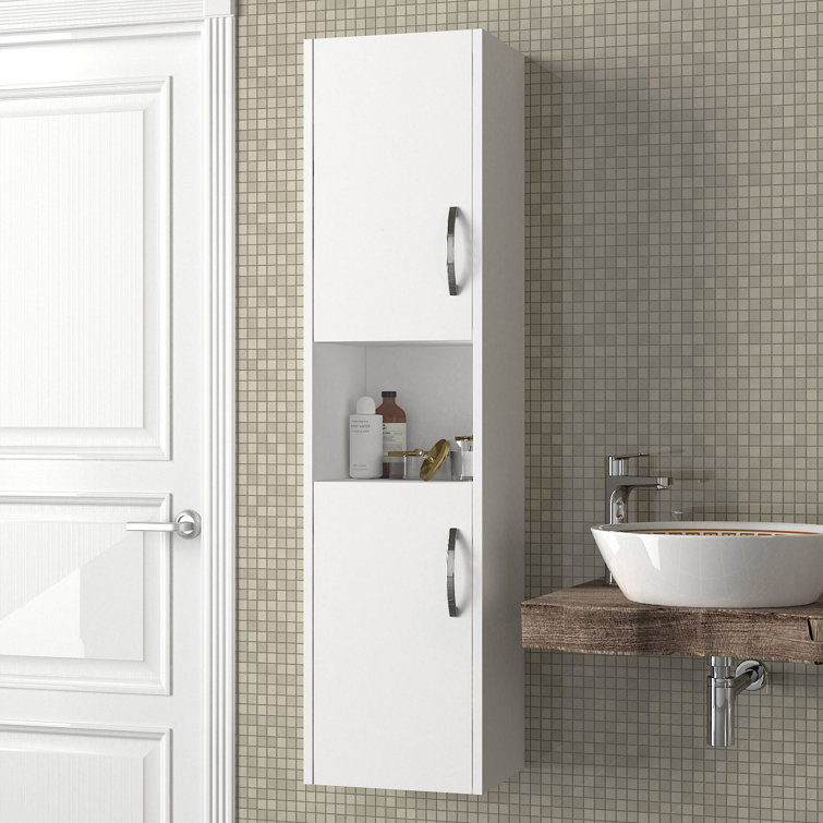 Bathroom wall linen cabinet discount